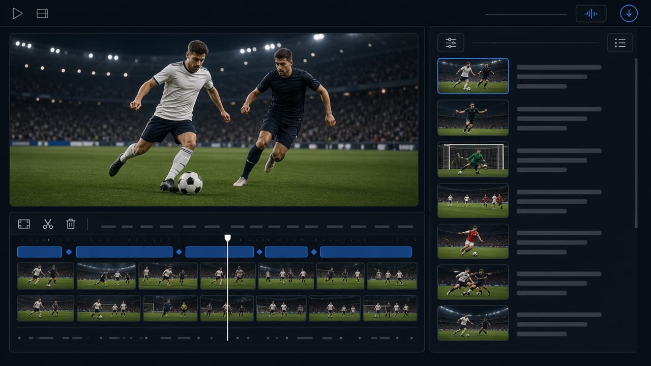 Aperçu : Montage vidéo de matchs